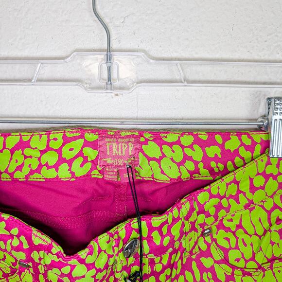 TRIPP NYC Neon Leopard Print Skinny Jeans size 25 - Picture 3 of 12